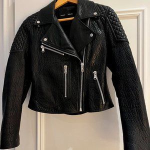 Black Proenza Schouler Leather Moto Jacket